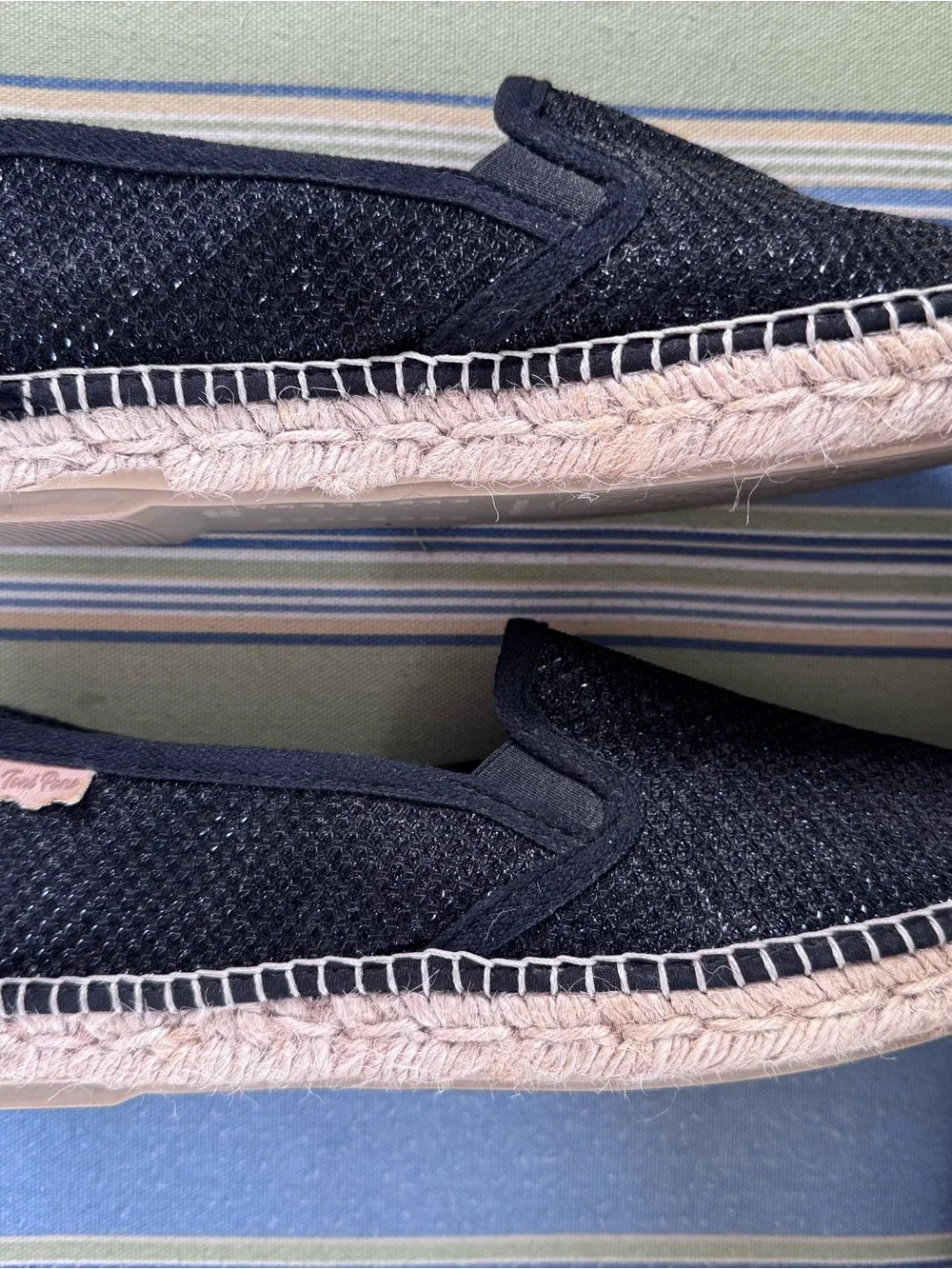 Toni Pons Metallic Black Women’s Espadrille